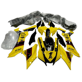 Amotopart 2020-2024 Yamaha YZF R1 Black Yellow Fairing Kit