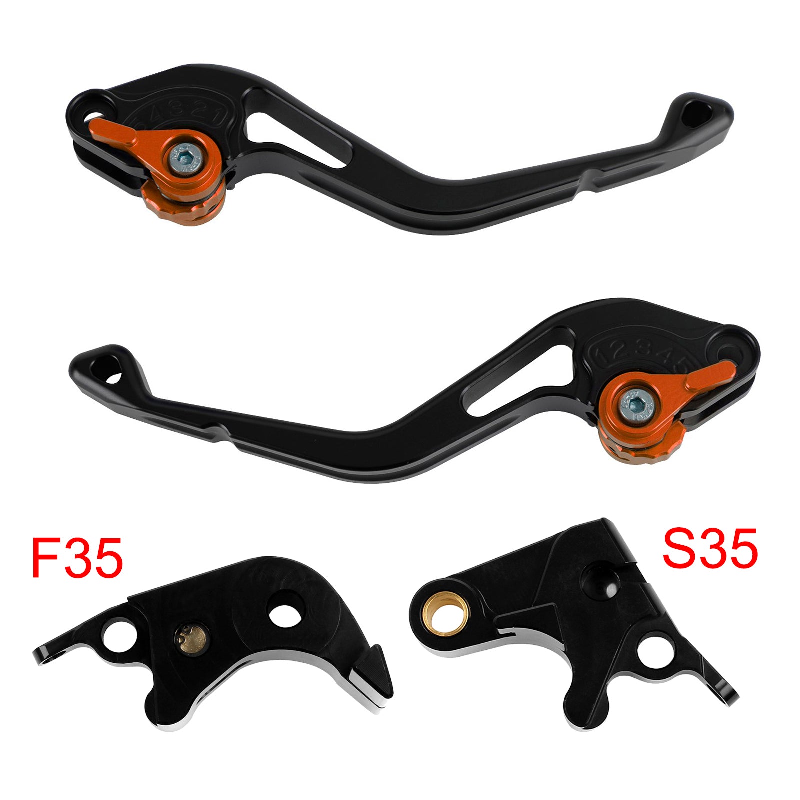 05–06 Orange Suzuki GSXR600 06–10 GSXR1000 NEU Kurzkupplungs-Bremshebel