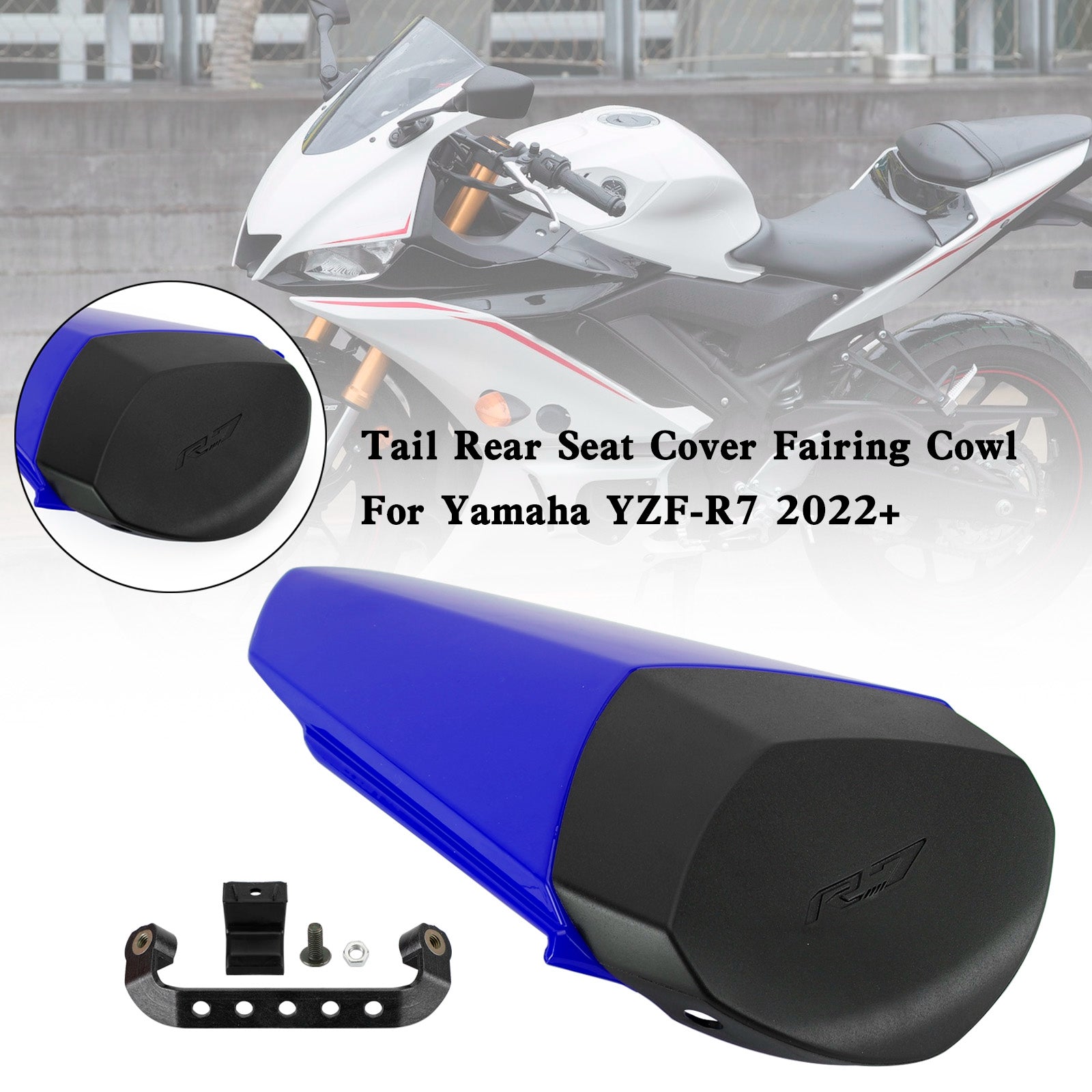 22-23 YAMAHA YZF R7 Tail Rear Seat Cover Fairing Cowl