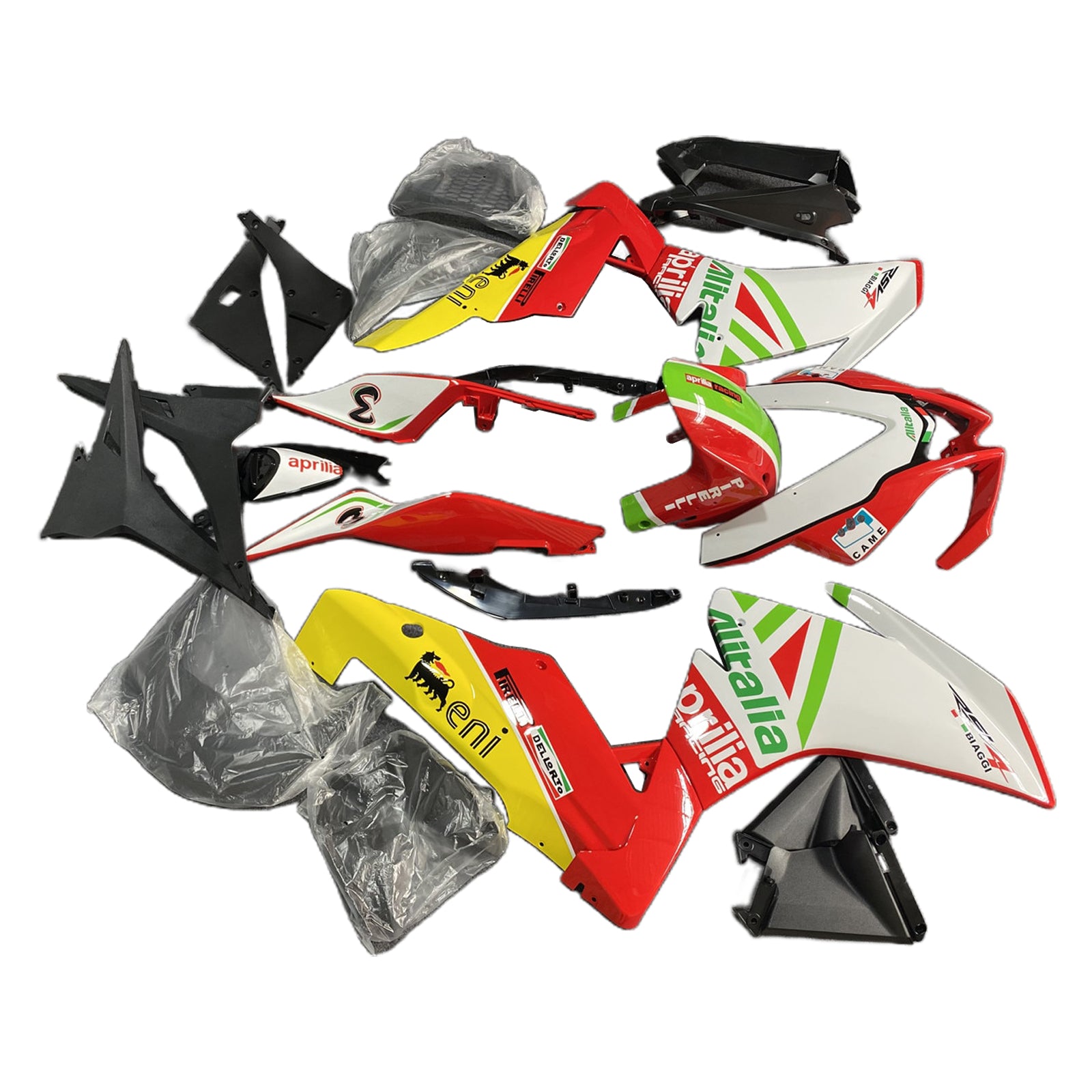 Amotopart 2009-2015 RSV4 1000 Aprilia Red&Green Style4 Fairing Kit