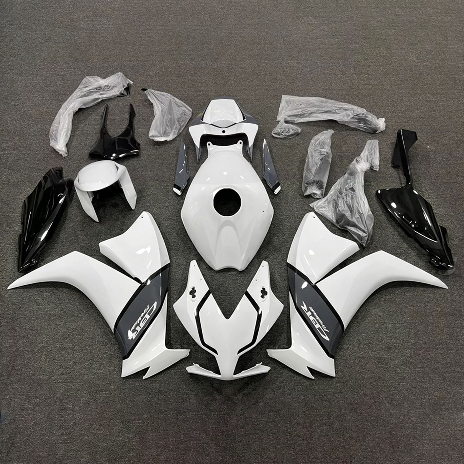 Amotopart 2012-2016 Honda CBR1000RR White/Black Fairing Kit