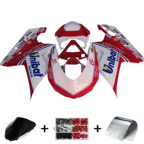Amotopart All Years Ducati 1098 1198 848 Red&White Style6 Fairing Kit