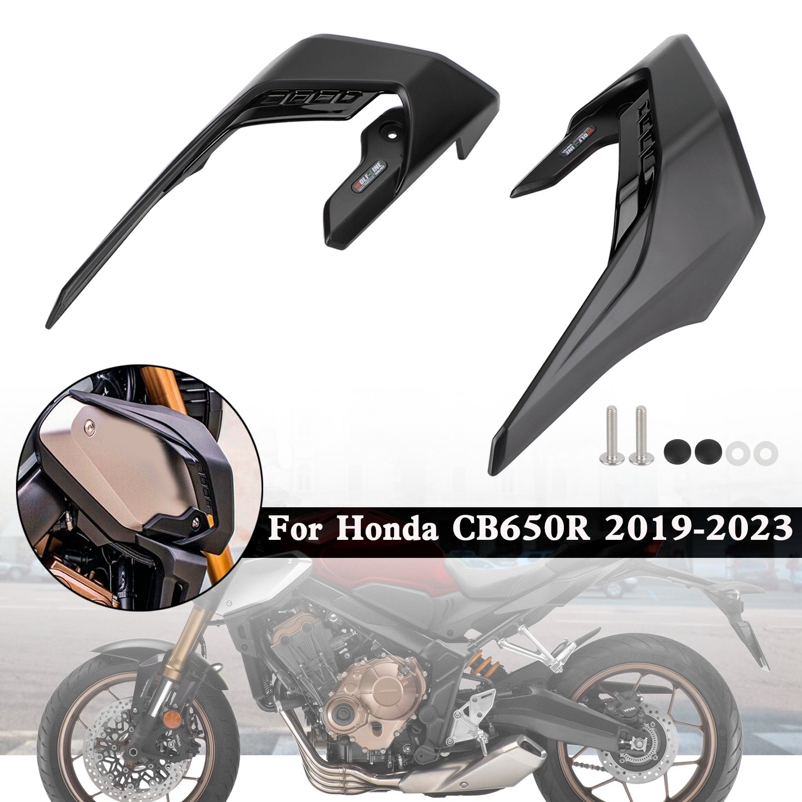 19-23 Honda CB650R Side Spoilers Aerodynamic Wing Deflector Fairing