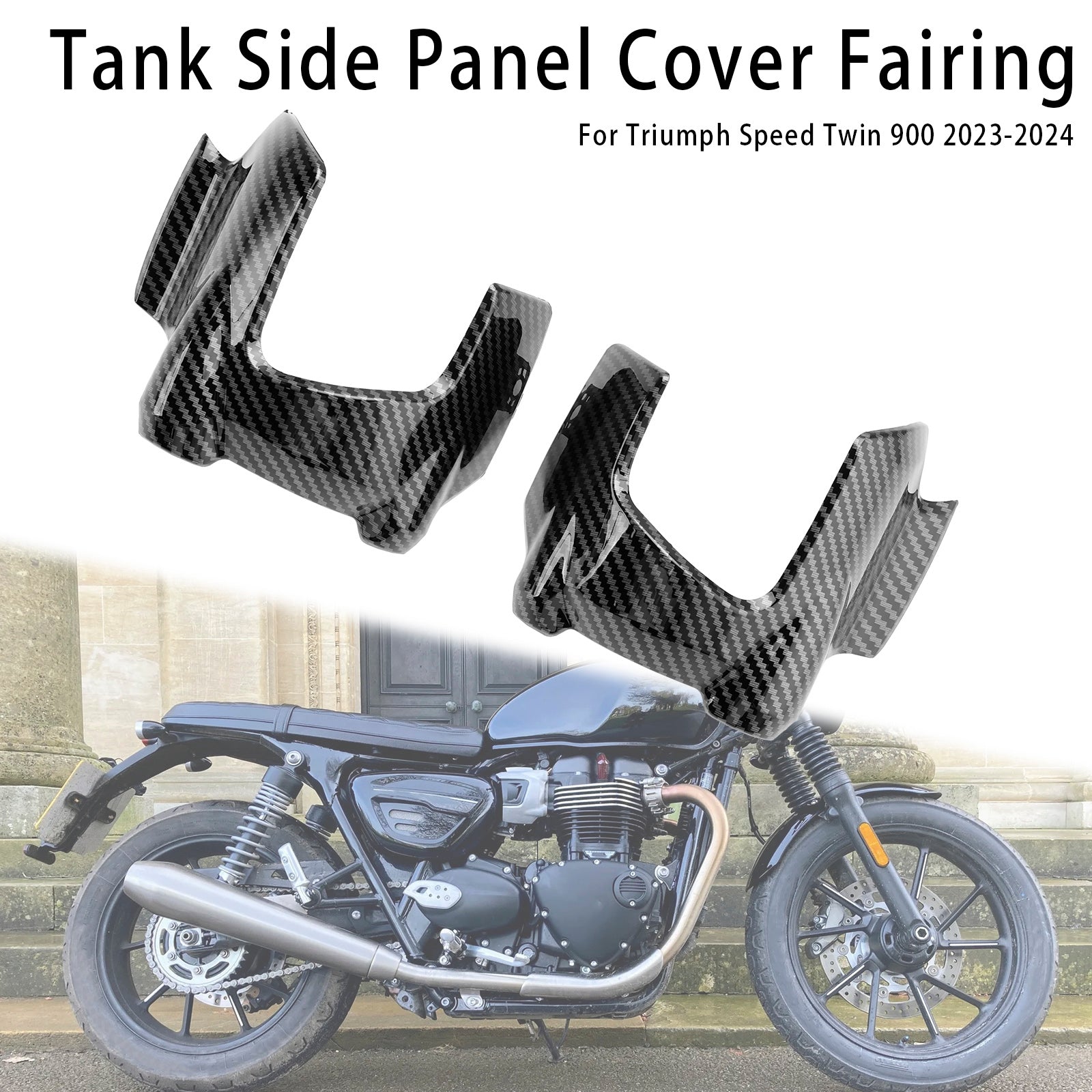 23-24 Speed ​​Twin 900 Tank Seitenabdeckung Verkleidung Verkleidung