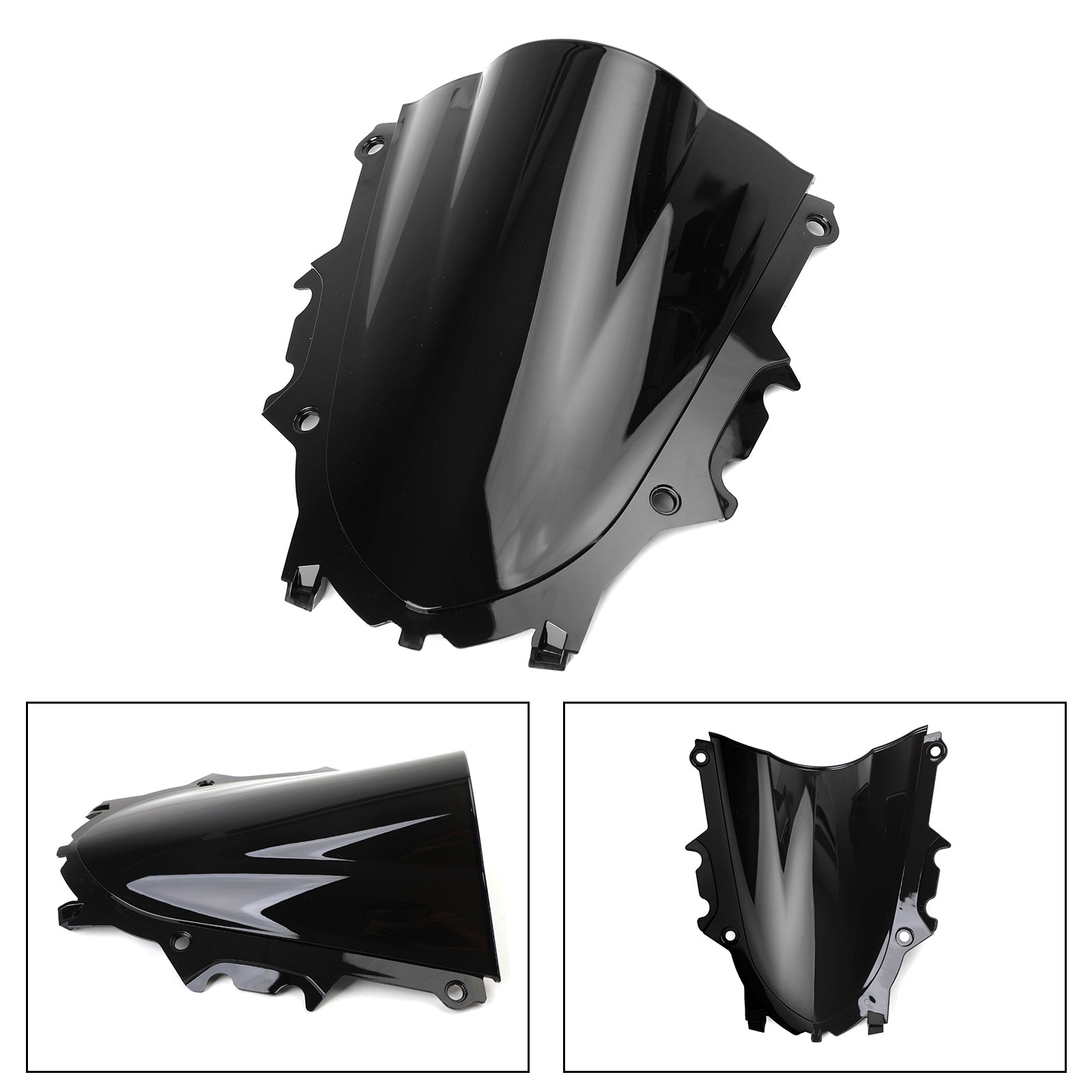 Yamaha YZF R3 19-20 ABS Plastic Motorcycle Windshield WI WindScreen Black