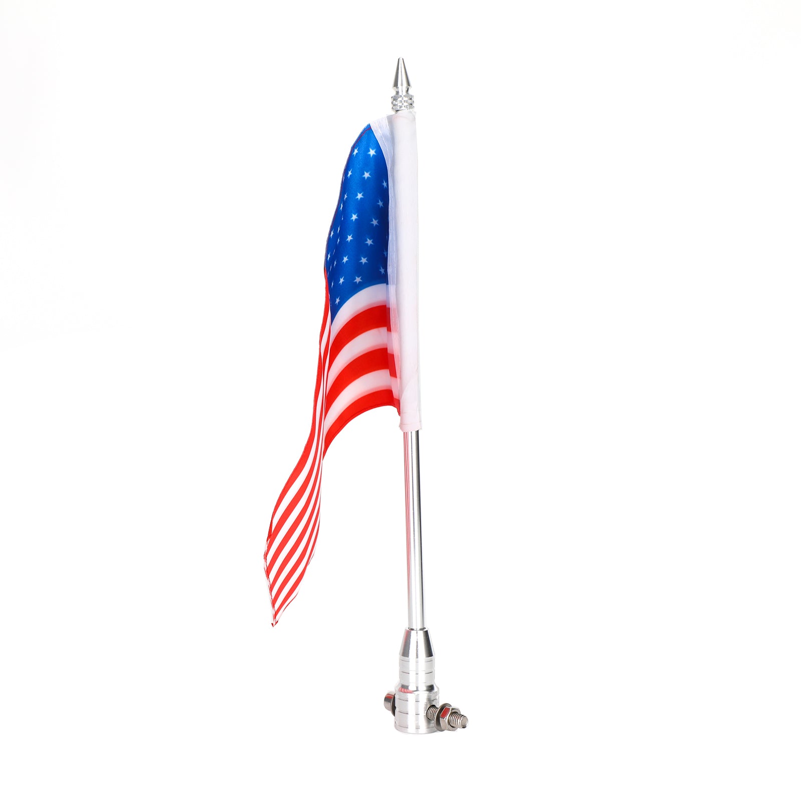 Universal 15 "Motorrad Amerikanische USA Flagge Fahnenstange Hinten Gepäck Rack M8 Montieren