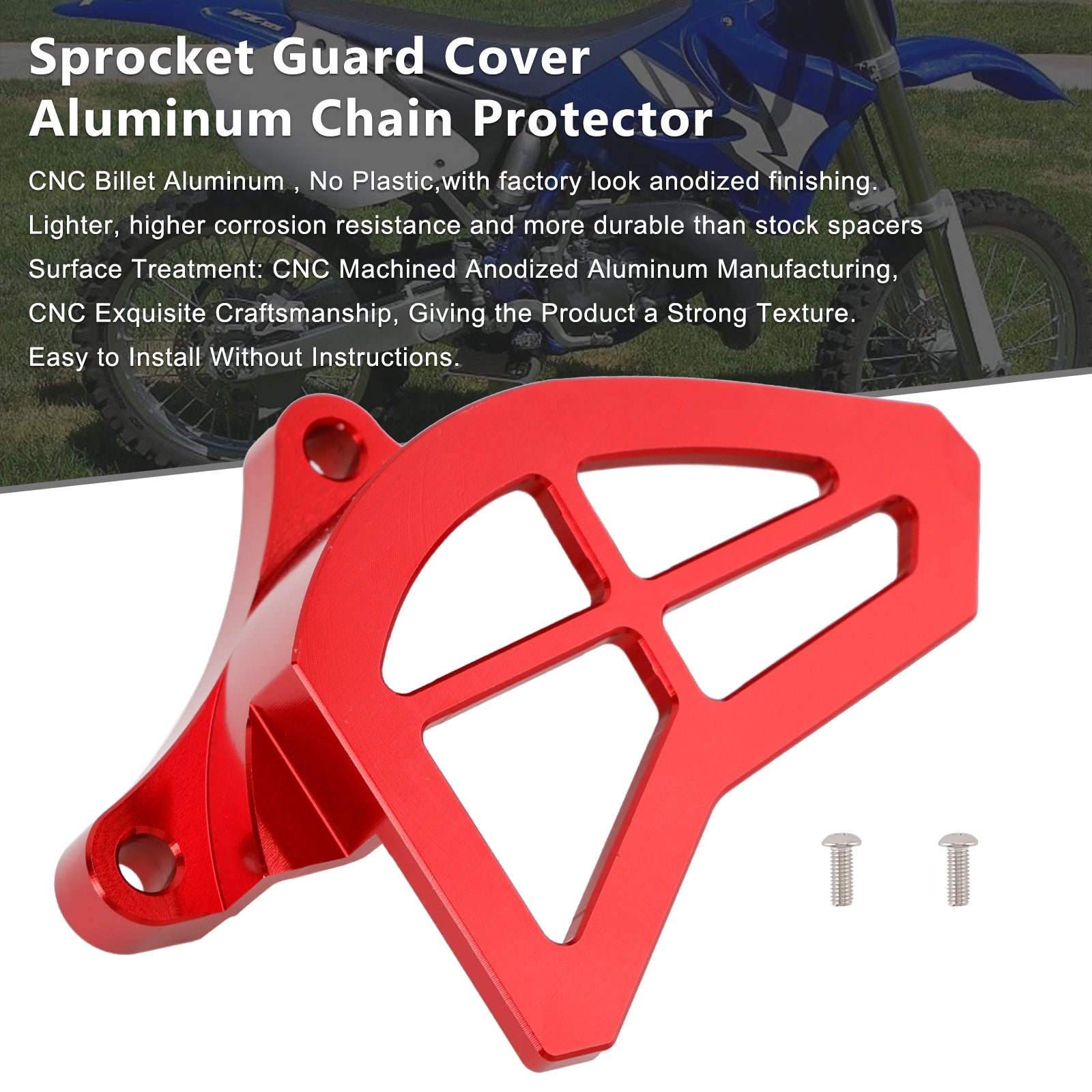 1993-2004 Yamaha YZ125 Sprocket Guard Cover Aluminum Chain Protector