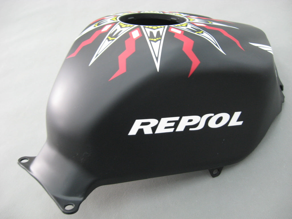 Amotopart 2005-2006 Honda CBR600RR Kit de carénage noir mat avec logos rouges