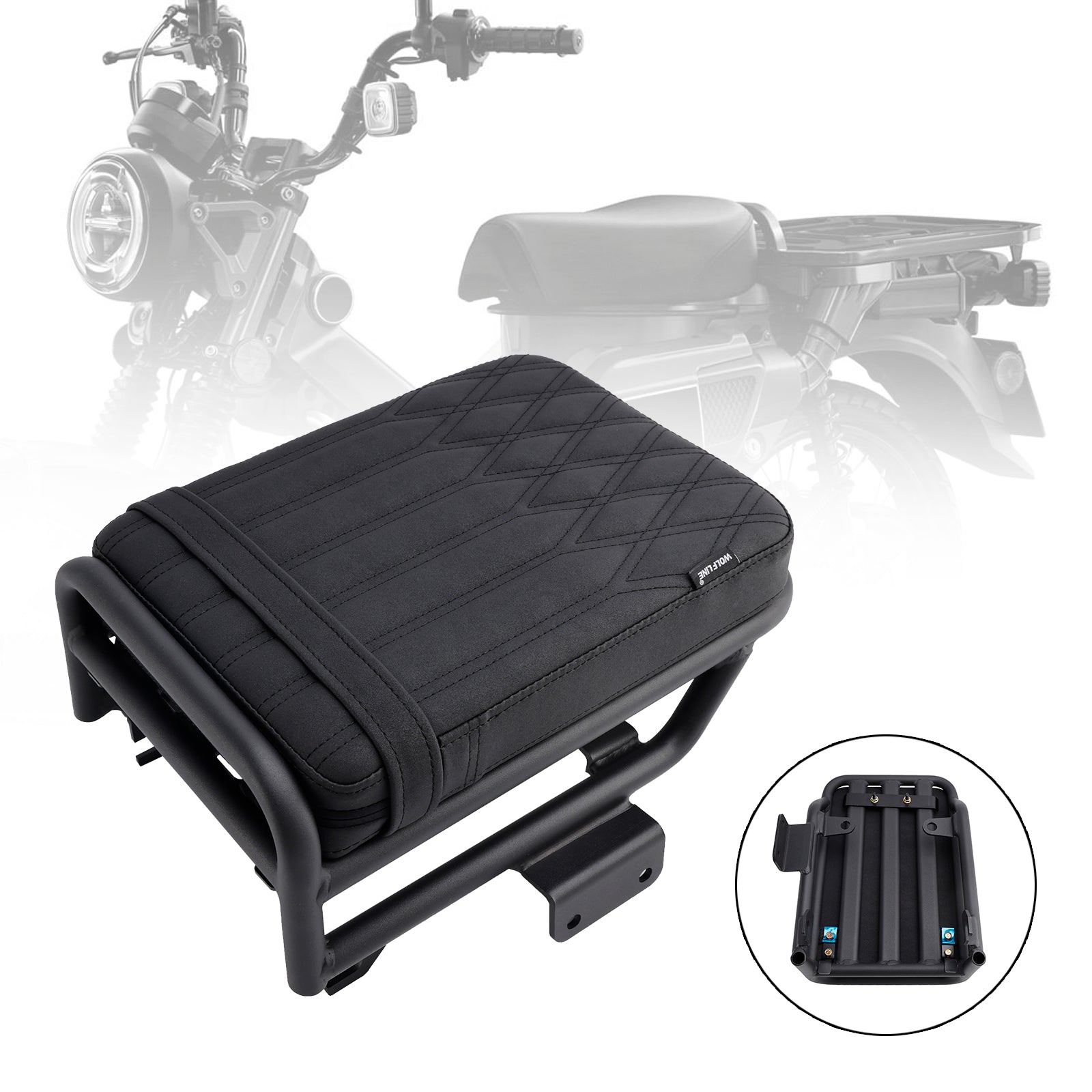 Honda Ct125 Huntercub 20-23 Rear Seat Passenger Cushion Flat Pu Brown