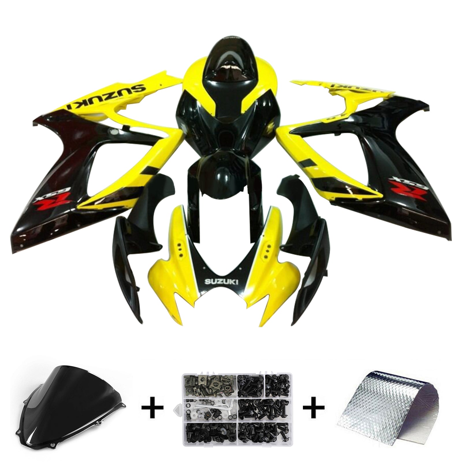 Amotopart 2006-2007 K6 GSXR 600/750 Suzuki Yellow&Black Fairing kit