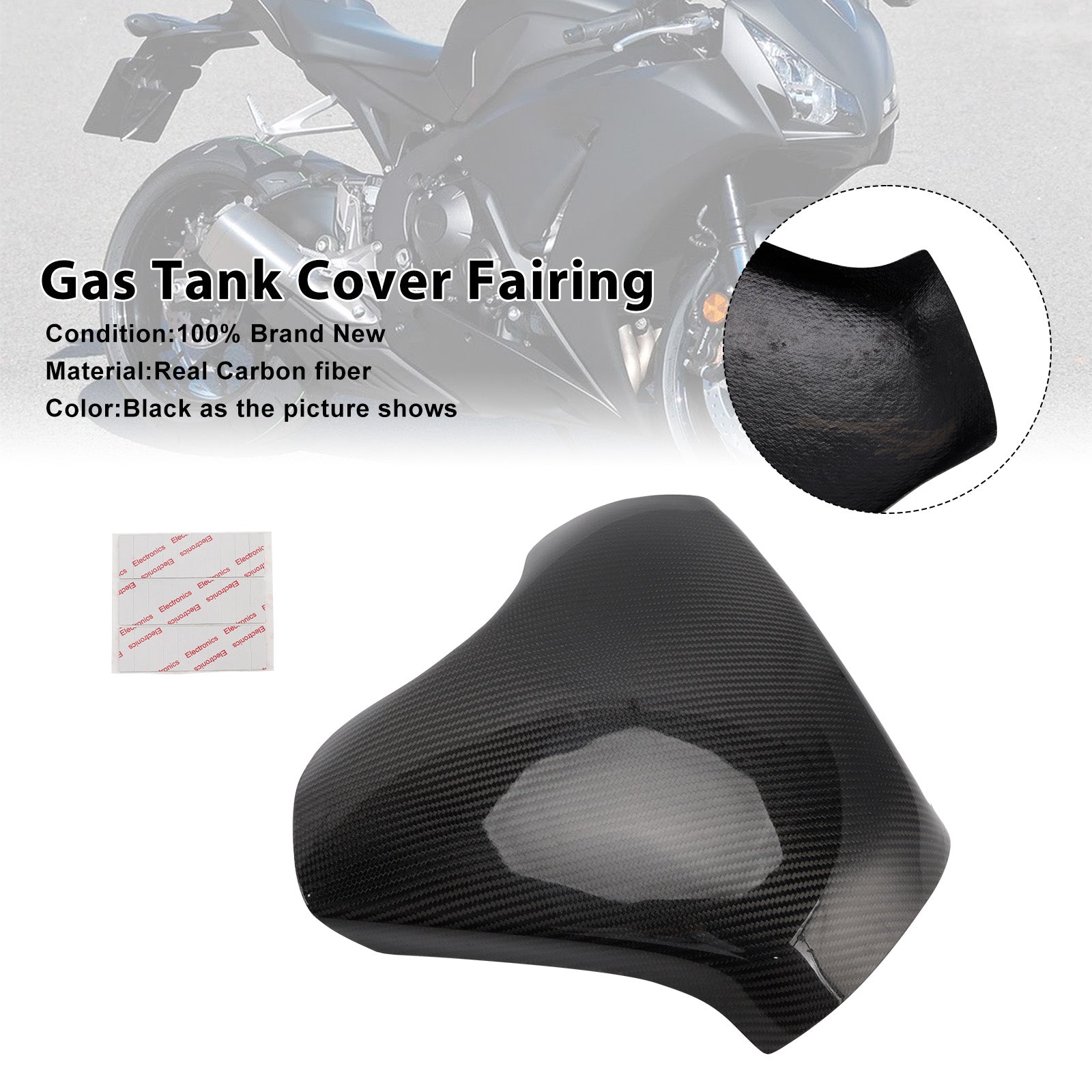 Honda CBR1000RR 2012-2016 Real Carbon Fiber Tank Cover Fairing