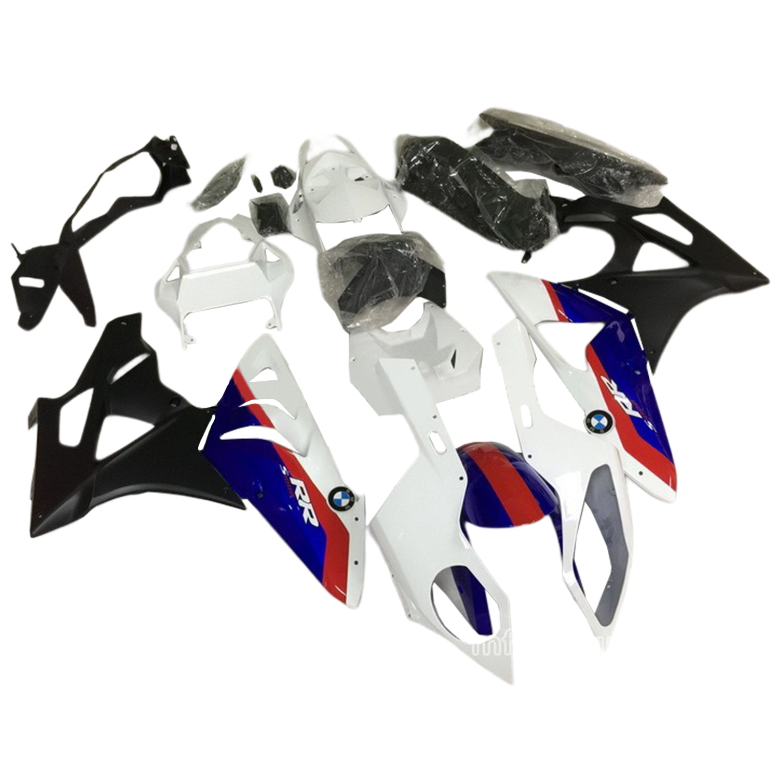 Amotopart BMW S1000RR 2009-2014 Blue&Red Style3 Fairing Kit