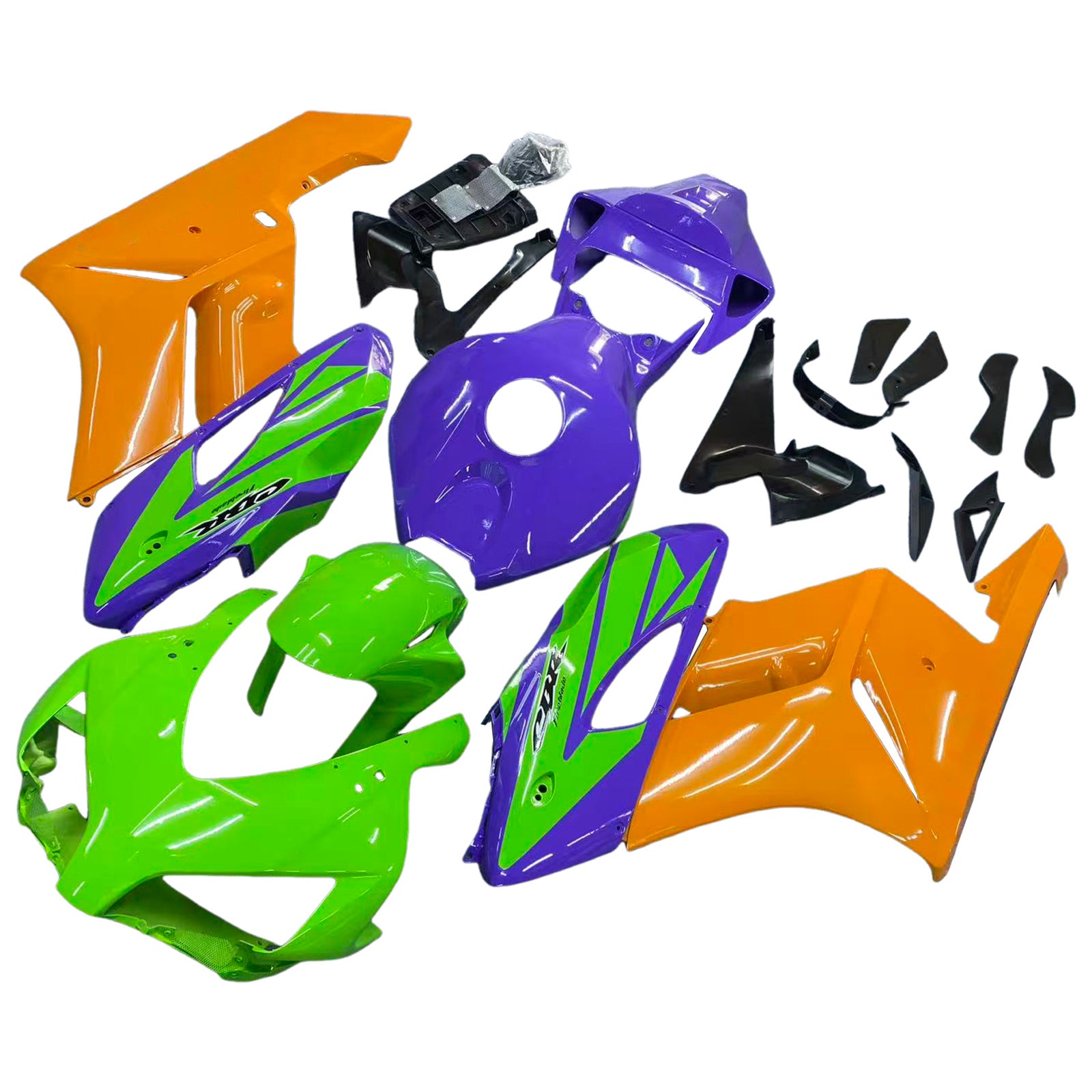 Amotopart 2004-2005 Honda CBR1000RR groen oranje paars kuipset