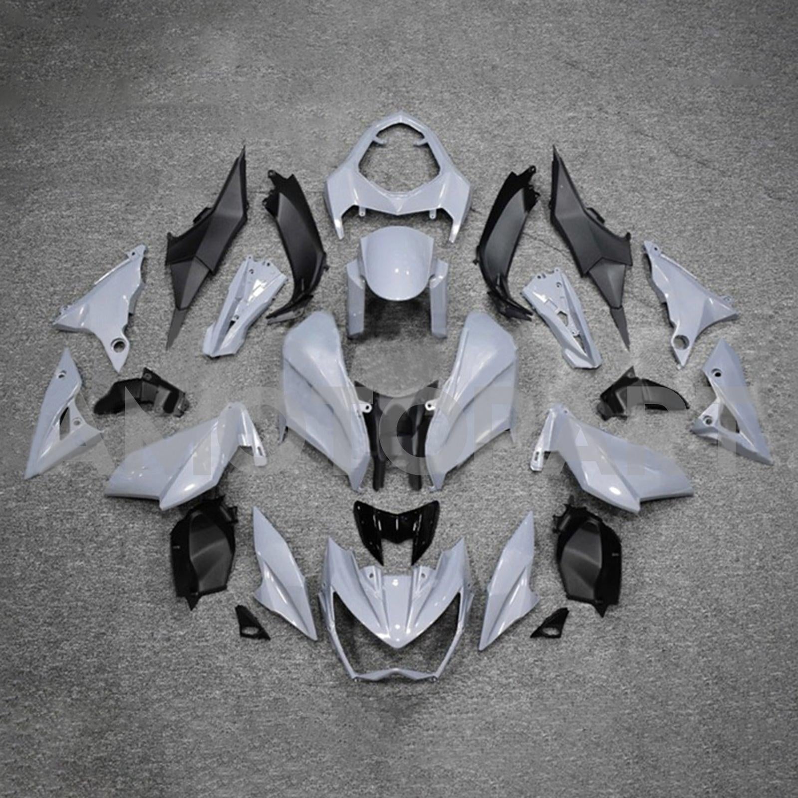Amotopart 2013-2018 Kawasaki Z800 Grey Fairing Kit