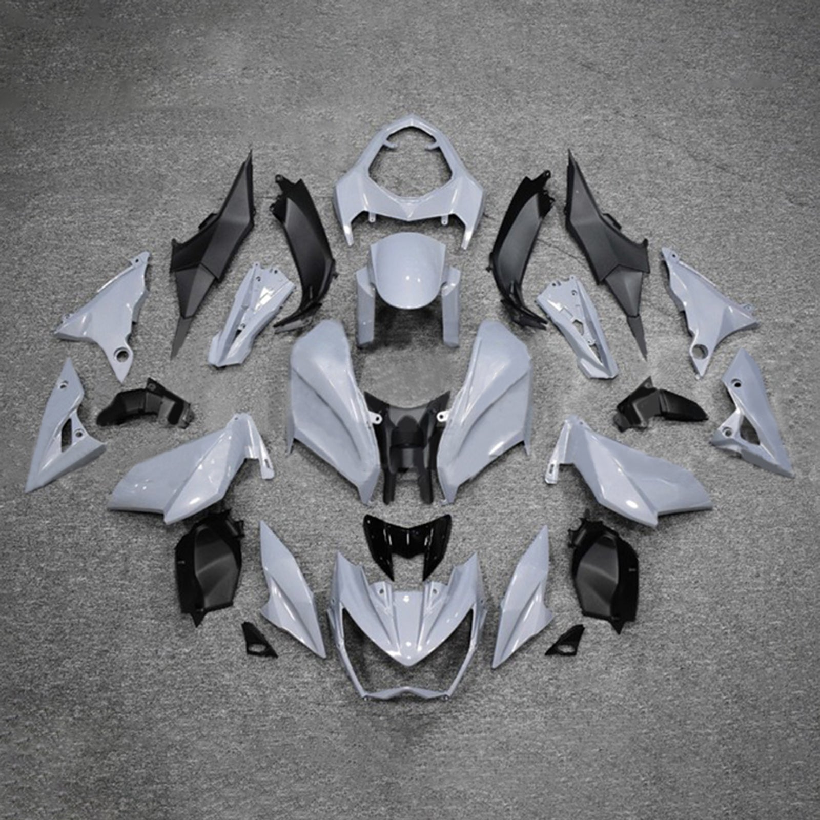 Amotopart 2013-2018 Kawasaki Z800 Grey Fairing Kit