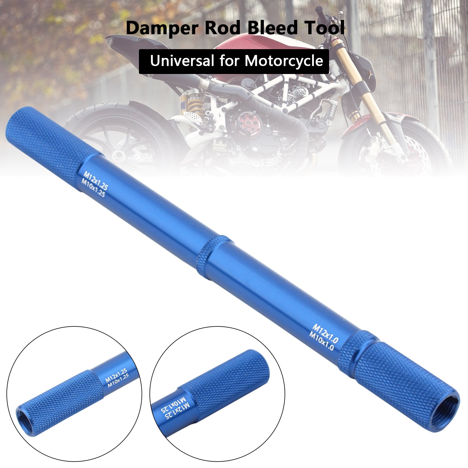Universal Motorcycle Fork Bleed Tool Diy Suspension Repair Damper Rod