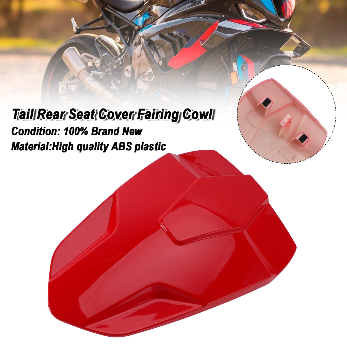 2023-2026 BMW S1000RR Rear Seat Cover Passenger Fairing Cowl