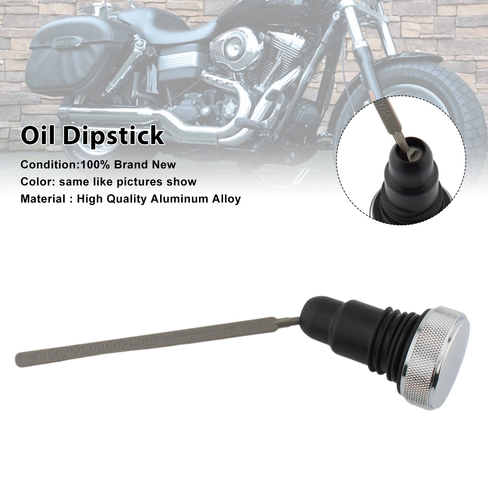 2006-2017 FXD Dyna 0710-0153 Oil Dipstick Tank Cap Plug