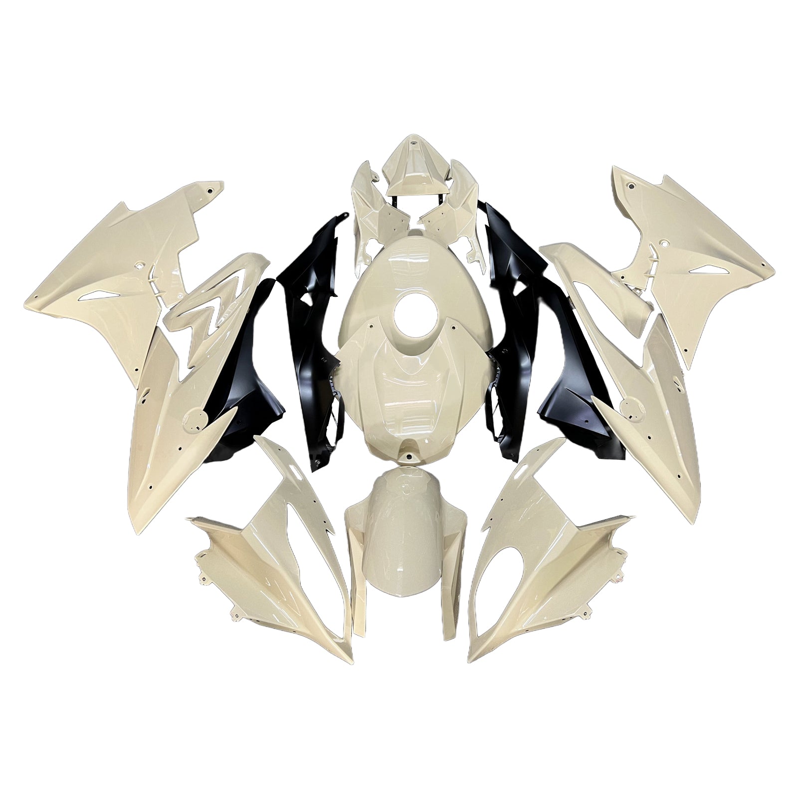 AMOTOPART 2017-2018 BMW S1000RR Black Cream Color Faming Kit