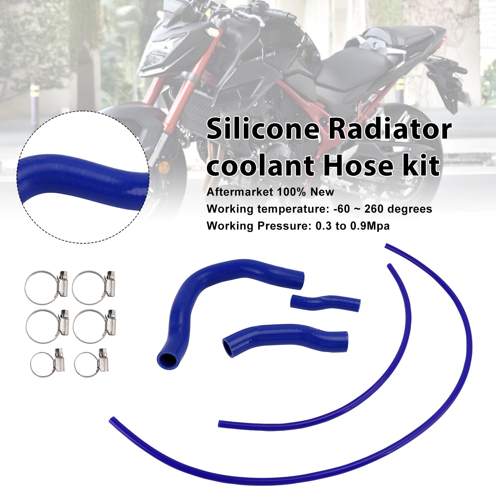 23-25 Honda CB750 Hornet XL750 Transalp Silicone Radiator coolant Hose