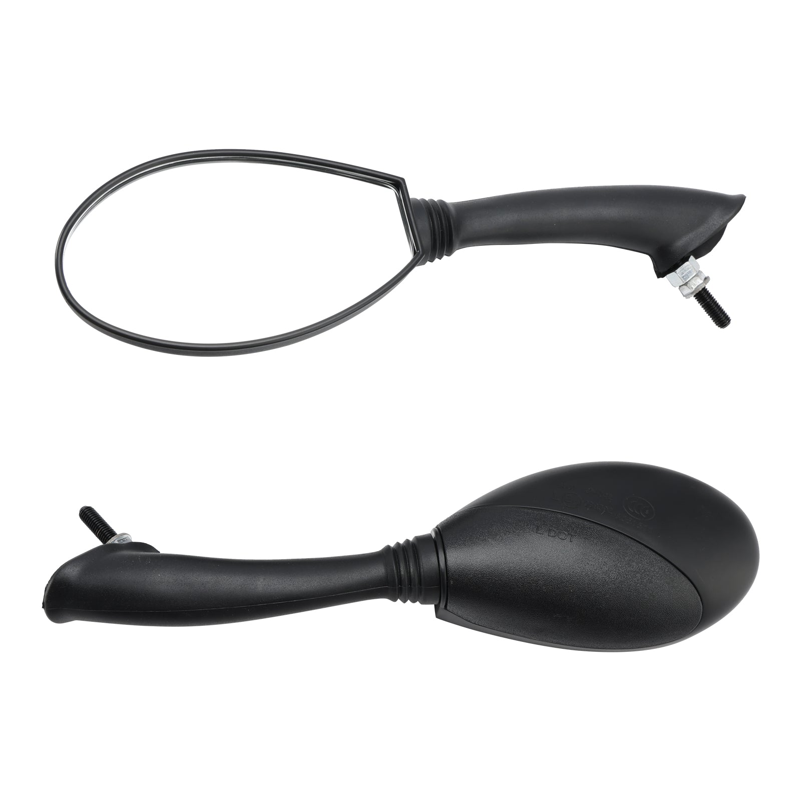 Derbi Boulevard 50 125 150 Piaggio Fly 50-150cc Black Rear View Mirror Pair