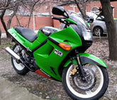 Amotopart 1996–2007 Kawasaki ZZR250 grünes Verkleidungsset