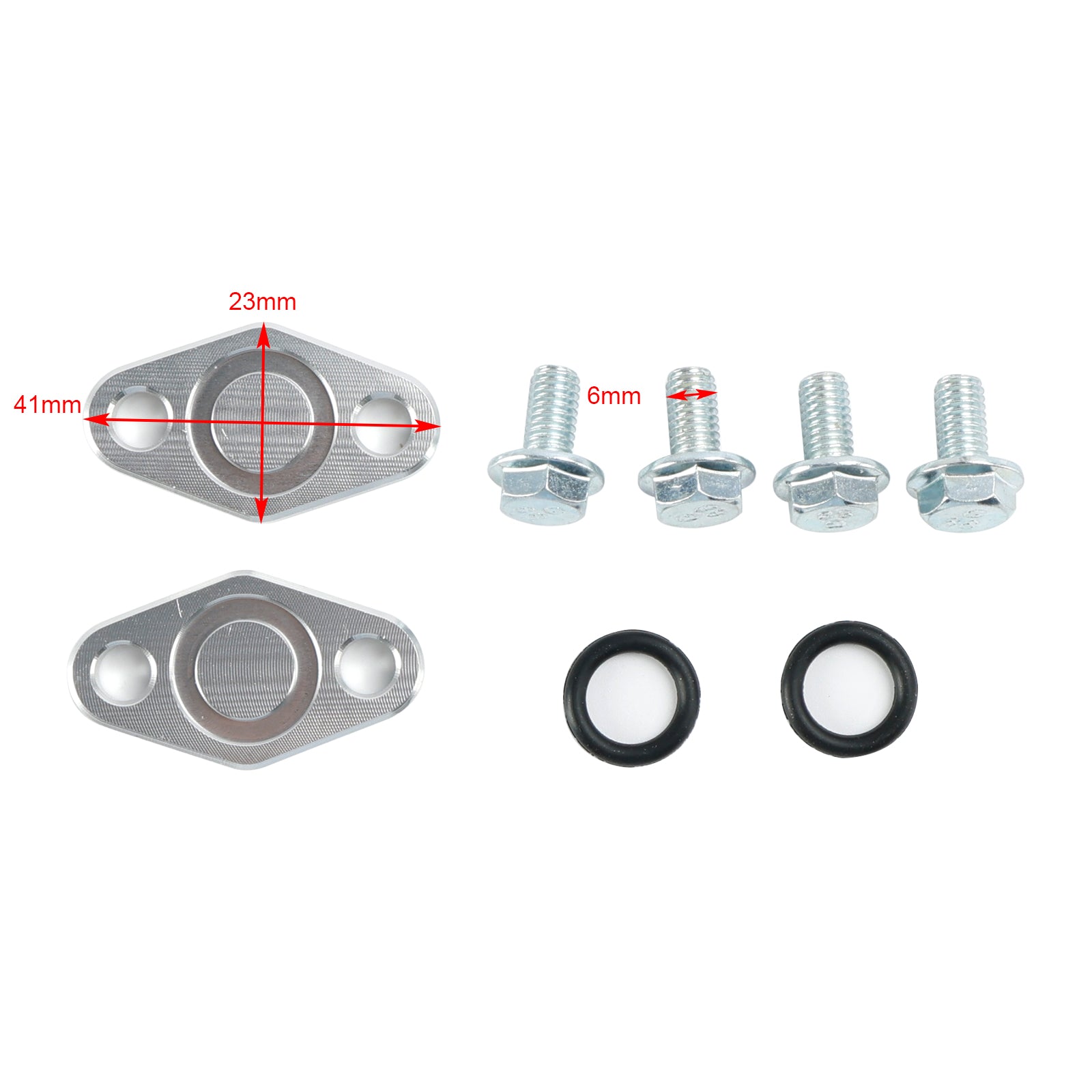 01-08 Suzuki GSXR1000 Ölkühler-Blockierplatten-KIT