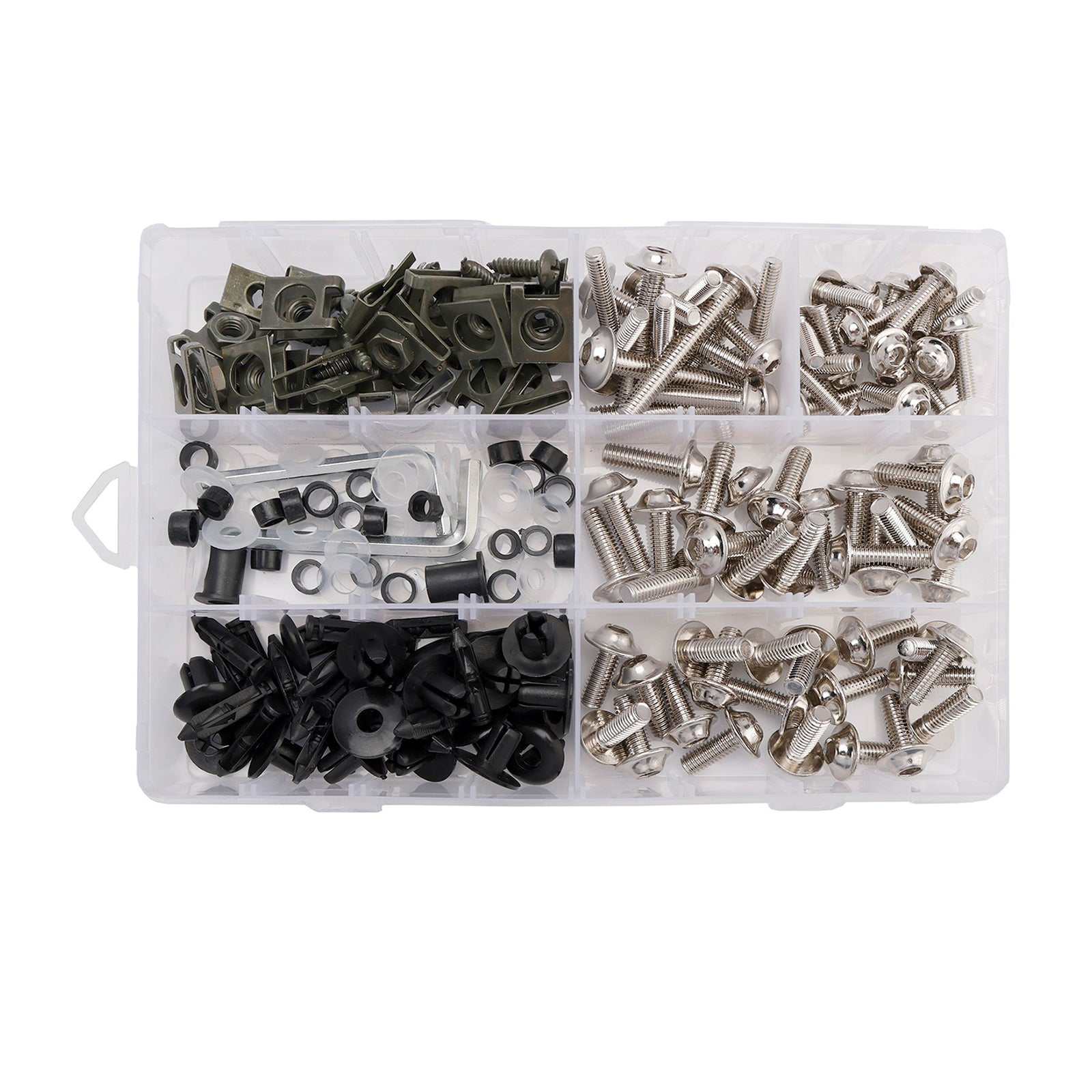 Amotopart 2016-2020 Kawasaki ZX10R White Red Black Fairing Kit