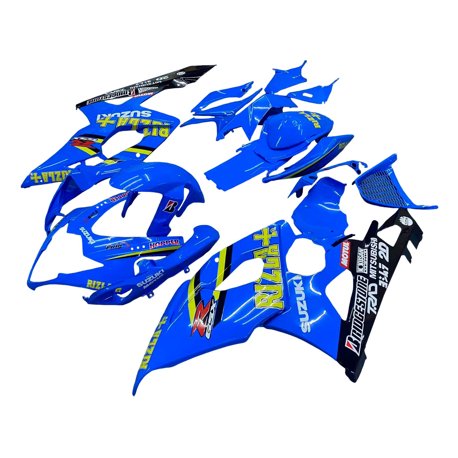 Amotopart 2005–2006 Suzuki GSXR1000 Blau Schwarz Gelb Rot Verkleidungsset