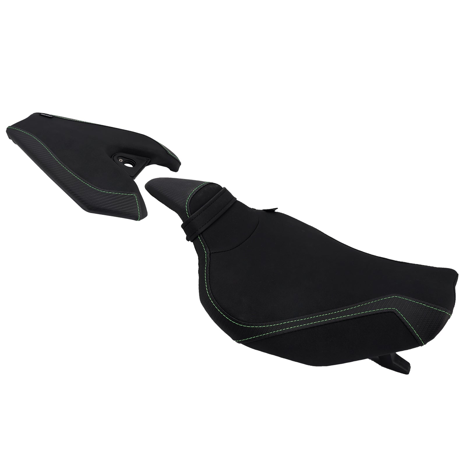 Kawasaki Z1000-coureur 2014-2025&PPassagiersstoelset Achterkussen Zwart