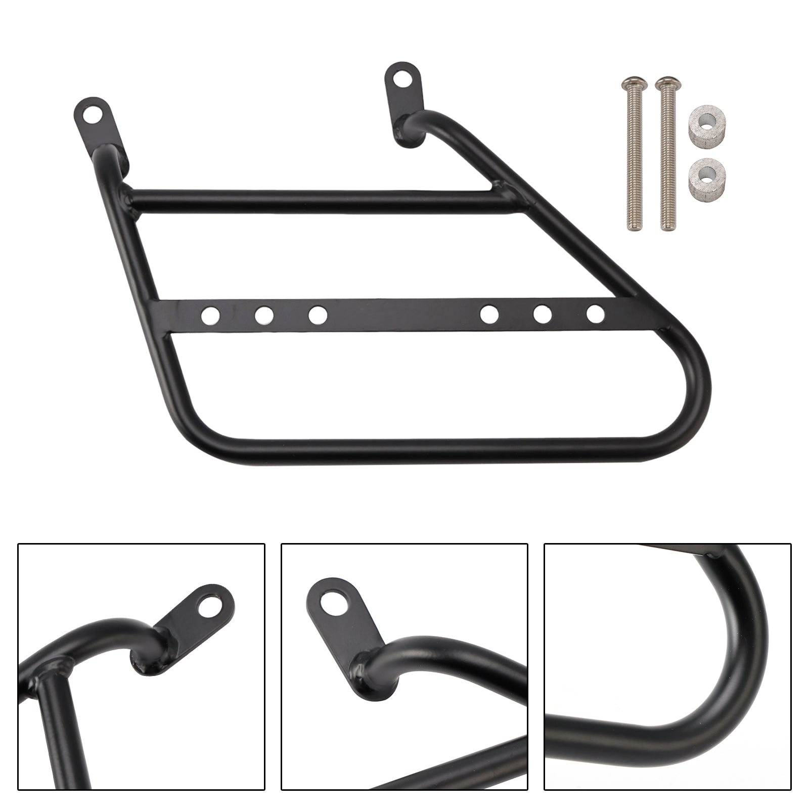 21-24 Meteor 350 Side Bag Racks Saddlebag Mounting Bracket Black Right