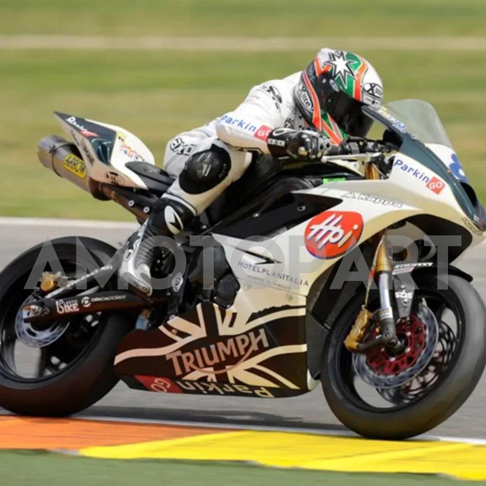 Amotopart 2006-2008 Triumph Daytona 675 Black&White Style6 Fairing Kit