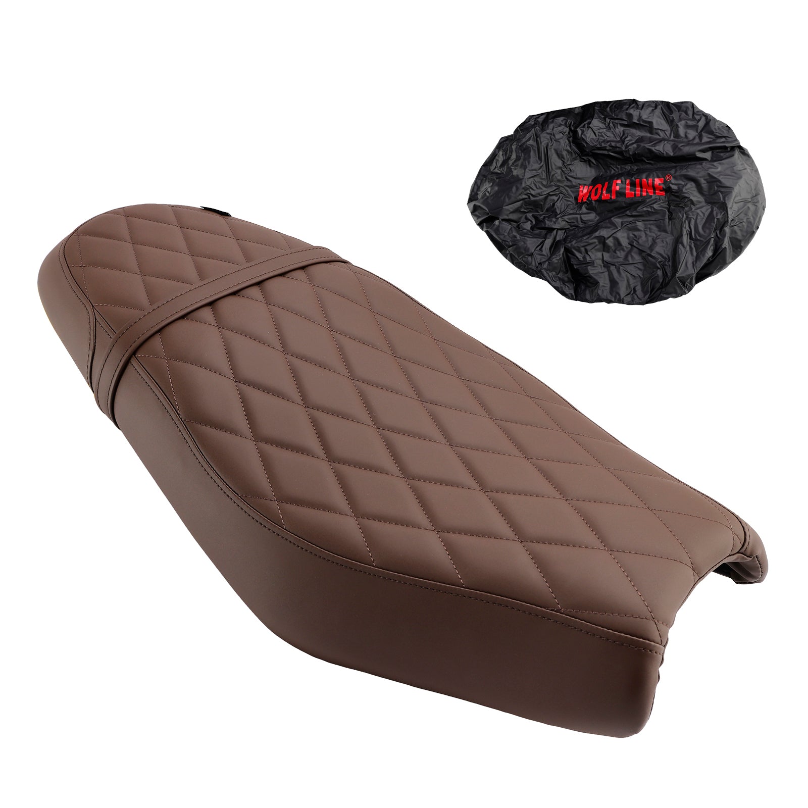 24+ Speed ​​Scrambler 400 X Komplett gepolsterter Fahrer-Beifahrersitz Schwarz Schwarz