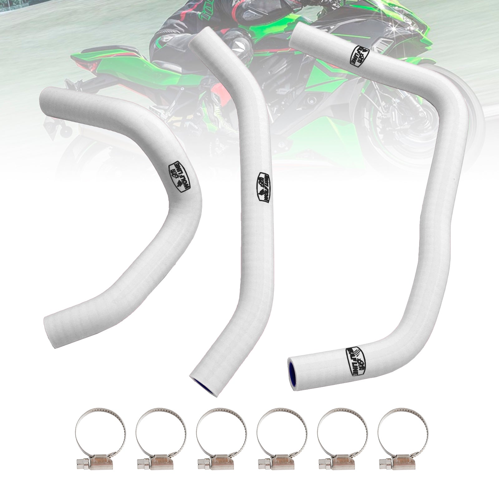 23-24 Kawasaki ZX4R ZX-4RR Silicone Radiator Coolant Hose Kit