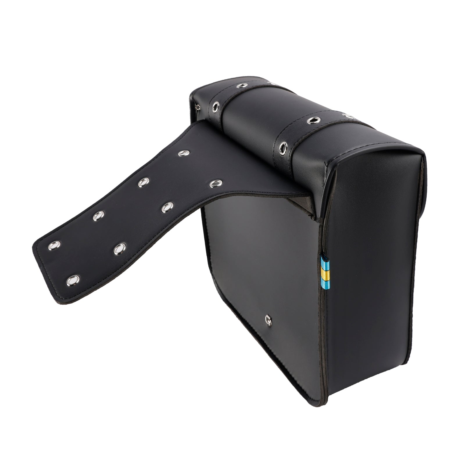 Universal Saddlebag Slagera Storage Tail Bagage PU Bagage Black 20L para Motorcycle