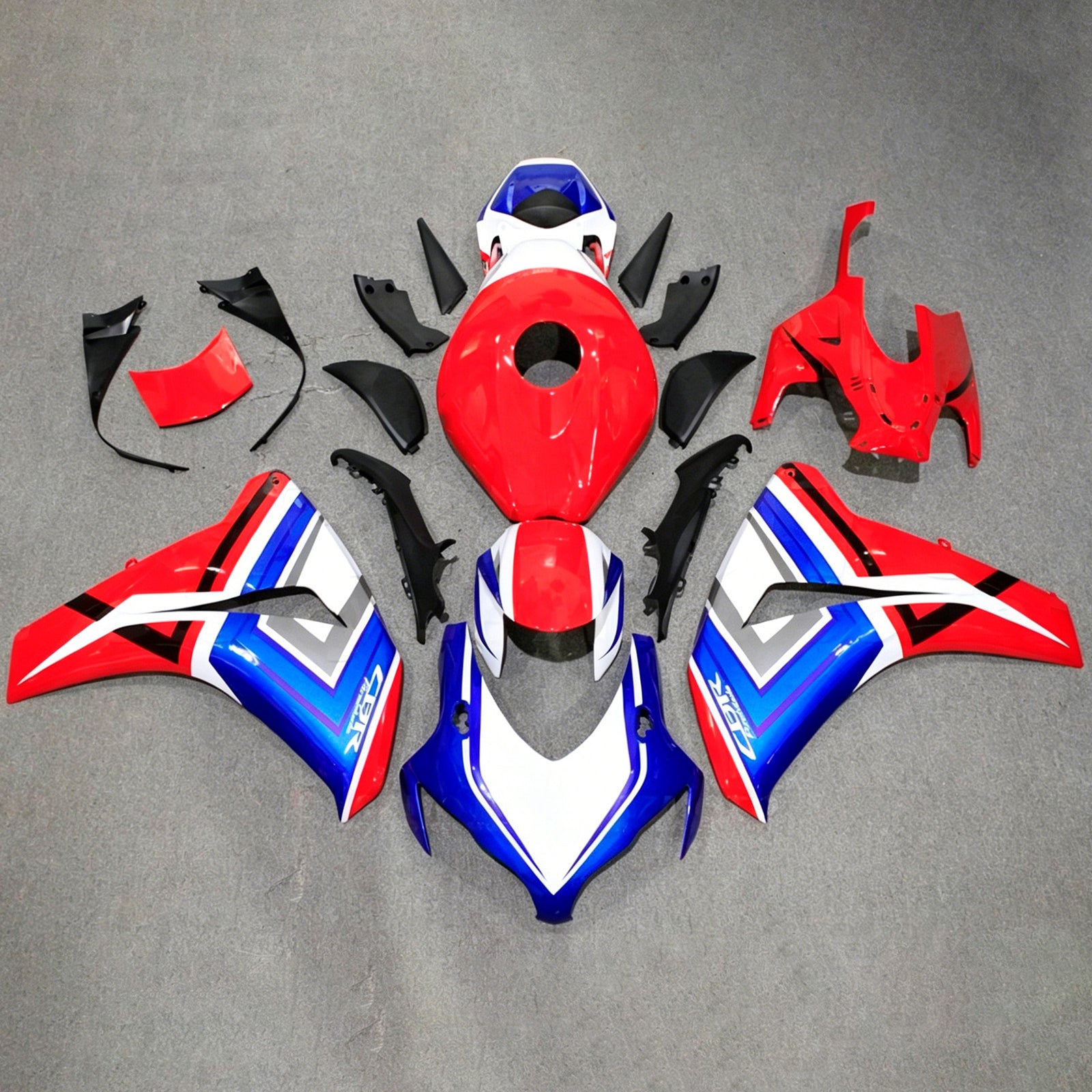 Amotopart 2008-2011 Honda CBR1000RR Red/Blue Fairing Kit