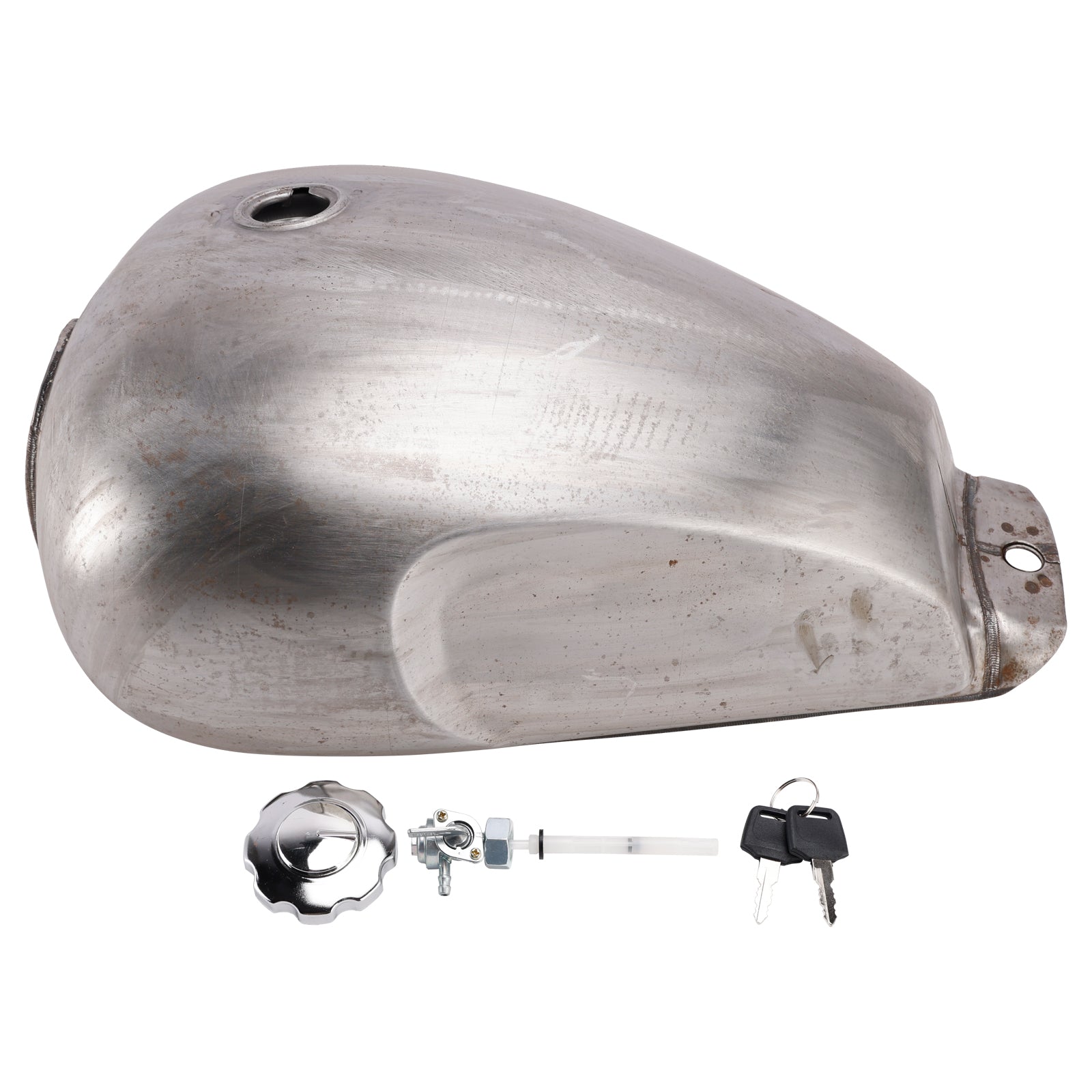 Motorcykel Scrambler Custom 11L Universal råstål brændstofgastank