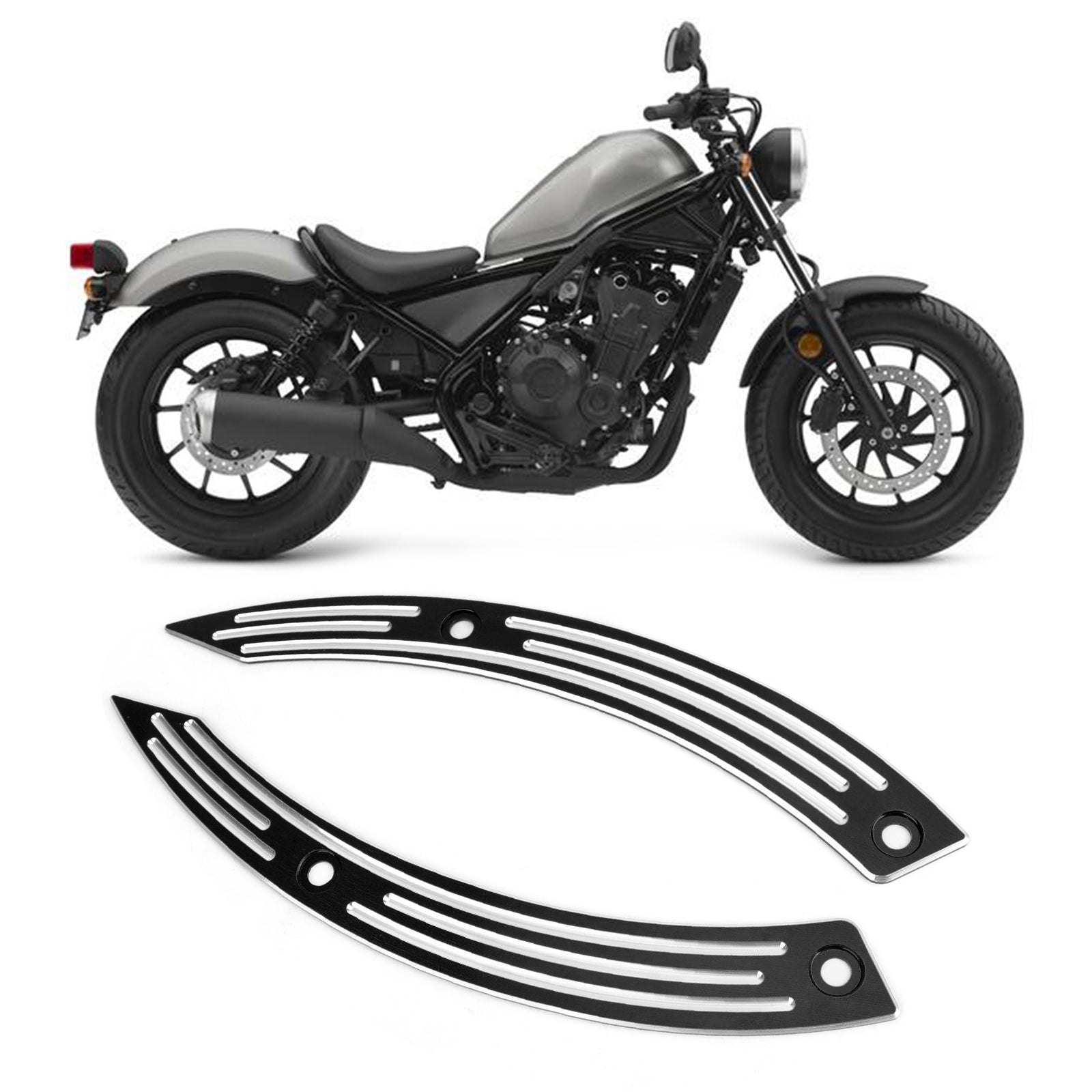 Honda 17-20 Rebel CMX500 CMX300 Heckkotflügelabdeckung Zierplatte schwarz