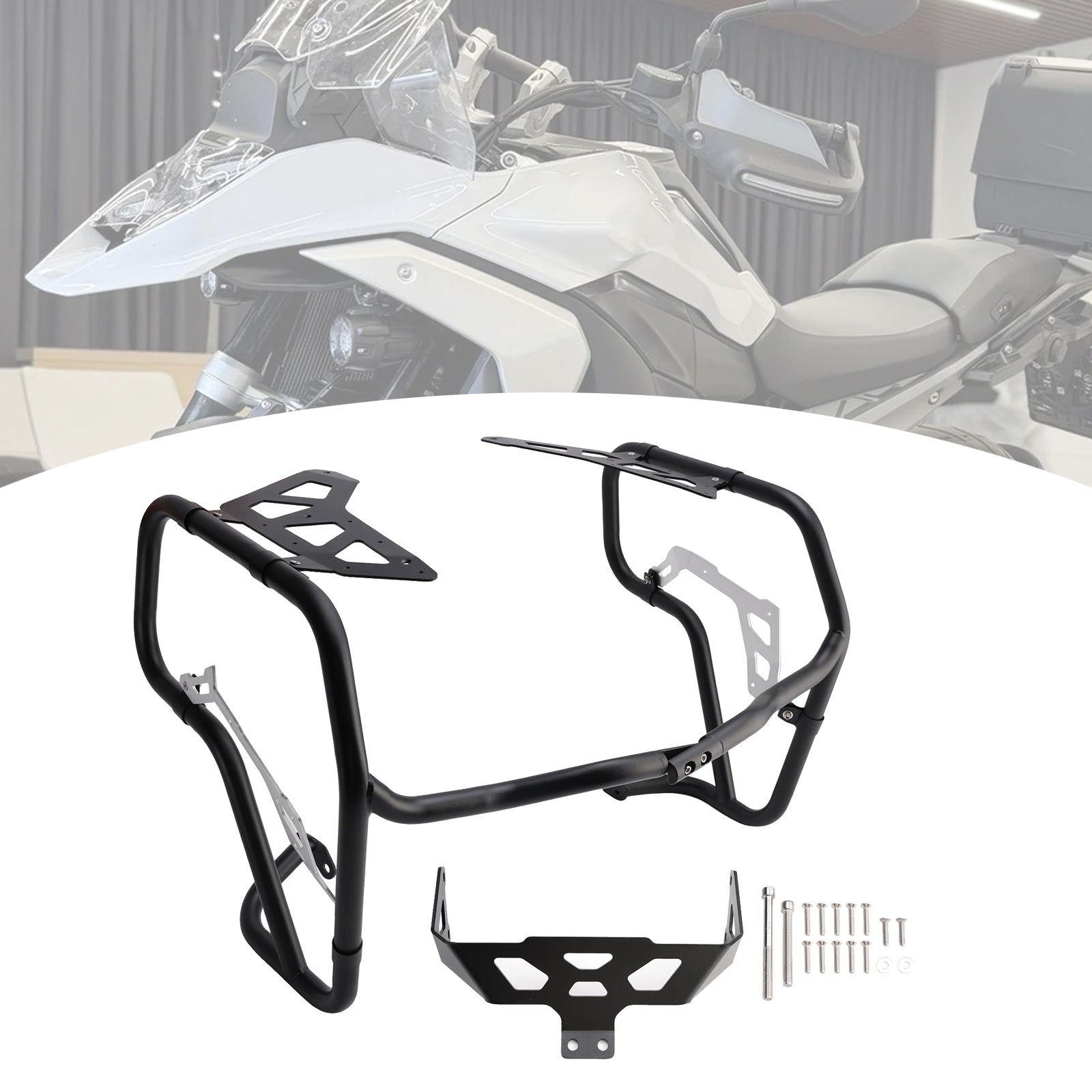 2024-2026 Adv Bmw R1300Gs Lower Engine Guard Frame Crash Bar Steel Fit Black