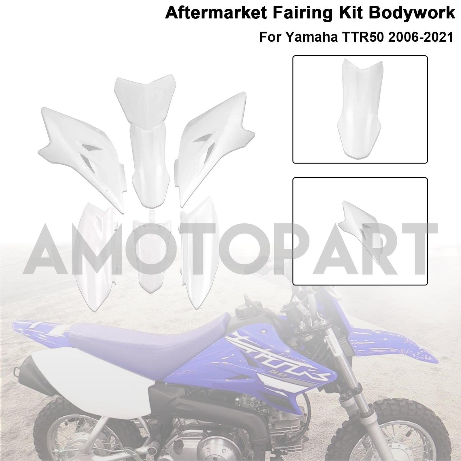 2006-2021 Yamaha TTR50  Body Plastic Kit Front Rear Fender Fairing