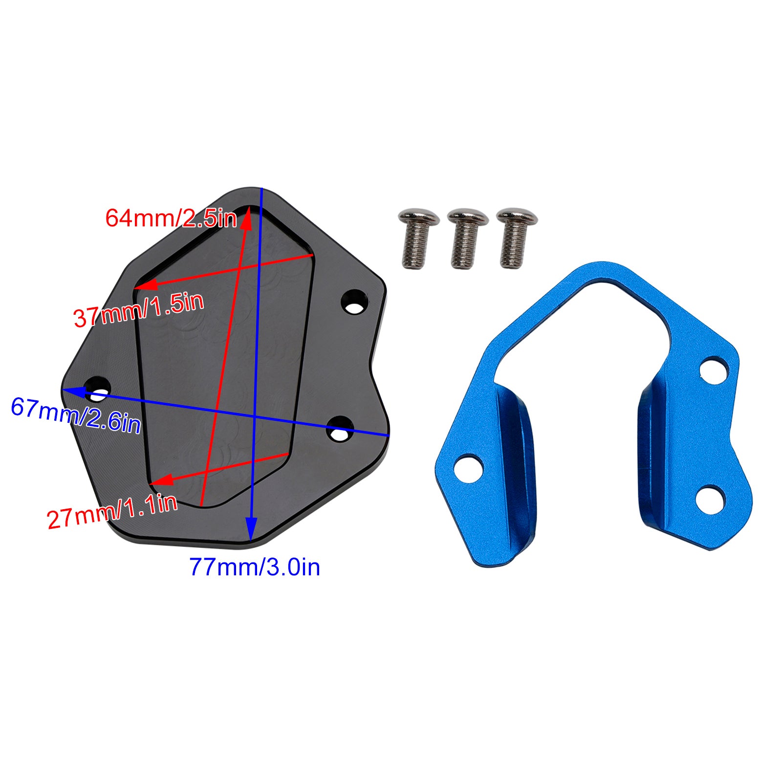 TIGER 10-20 800/XC/XCA/XR/XRT & 18-20 XCX Kickstand Enlarge Plate Pad