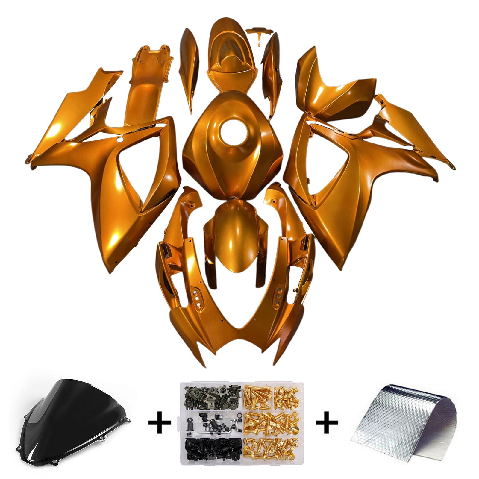 Amotopart 2006-2007 Suzuki GSXR 600/750 Orange Fairing Kit