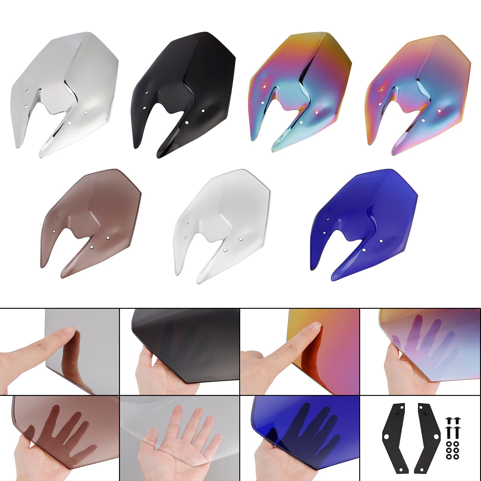 2025 Kawasaki Z900 Windscreen Windshield + Bracket