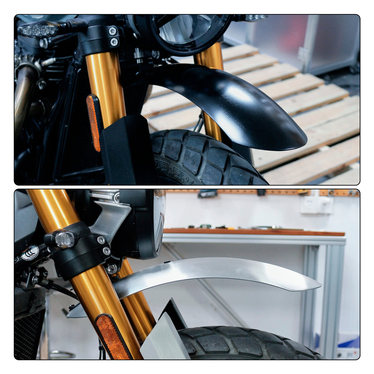 2026-2027 Street Scrambler 900 Extended Aluminum alloy Front Mudguard