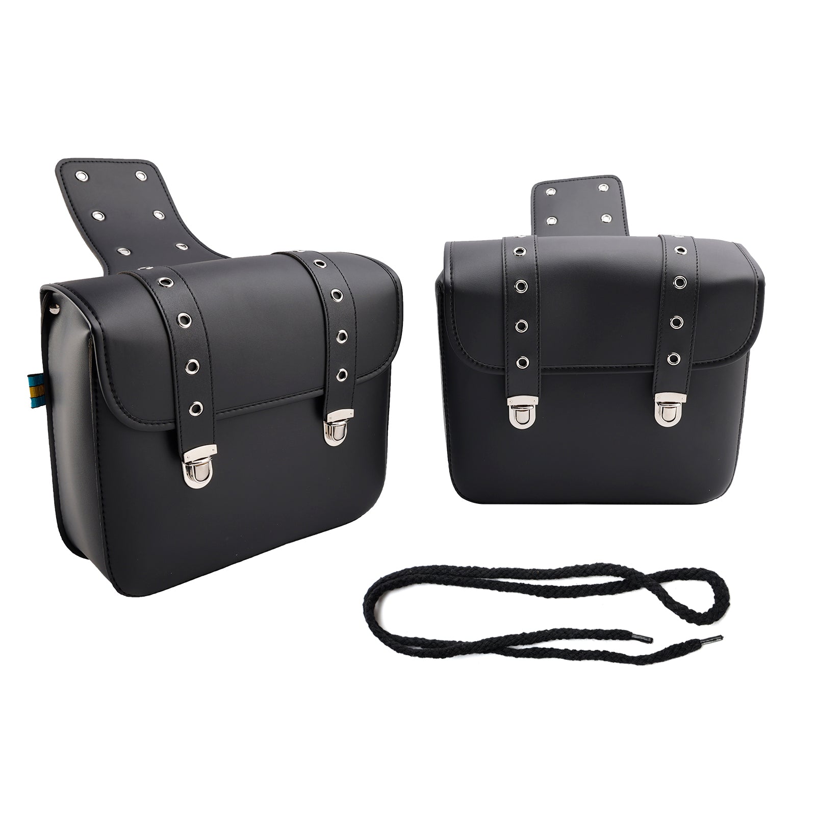 Universal Saddlebag Slagera Storage Tail Bagage PU Bagage Black 20L para Motorcycle