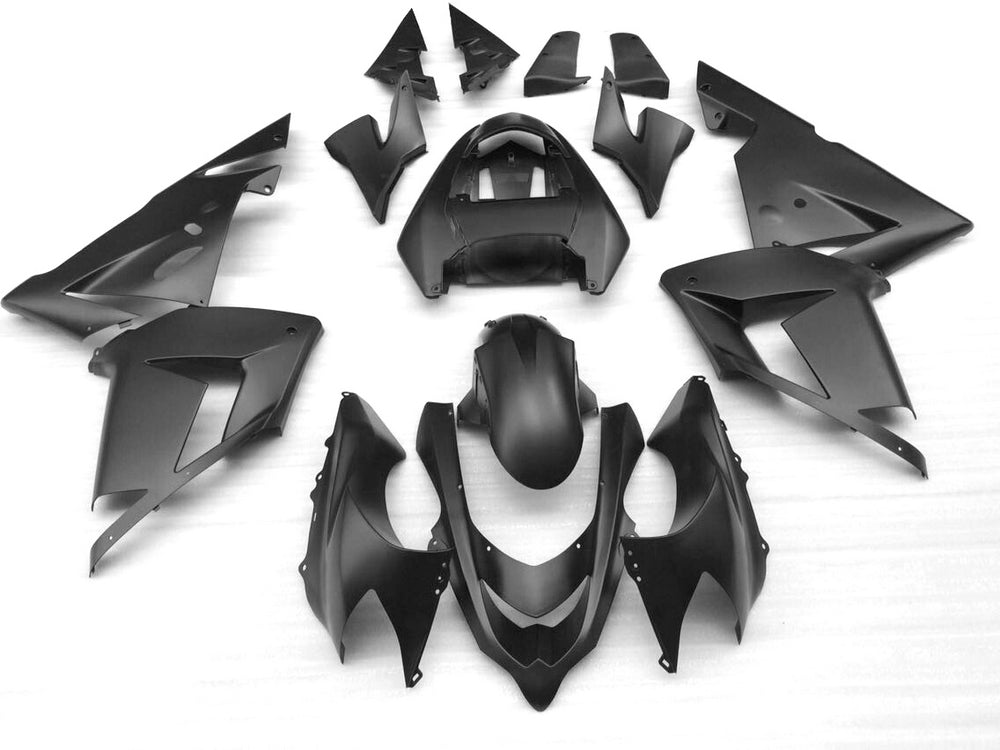 Amotopart 2004-2005 Kawasaki ZX10R Matte Black Fairing Kit