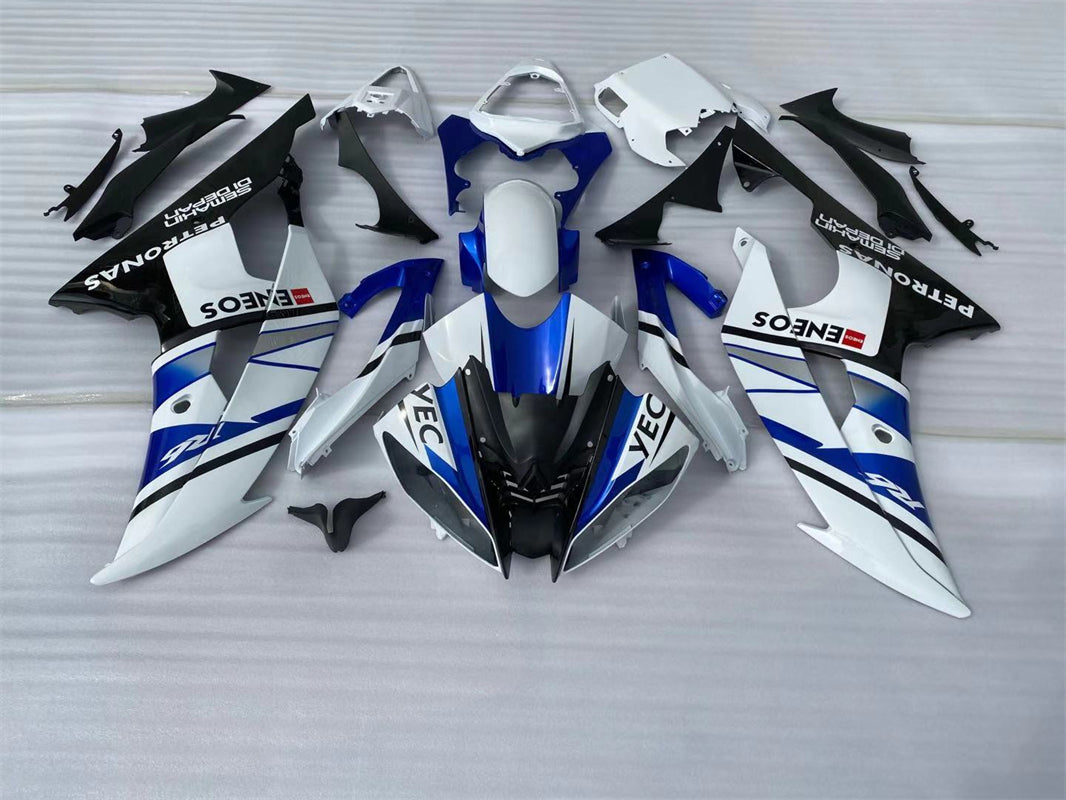 Amotopart ヤマハ YZF 600 R6 2008-2016 ブルー&ホワイト Style2 フェアリングキット