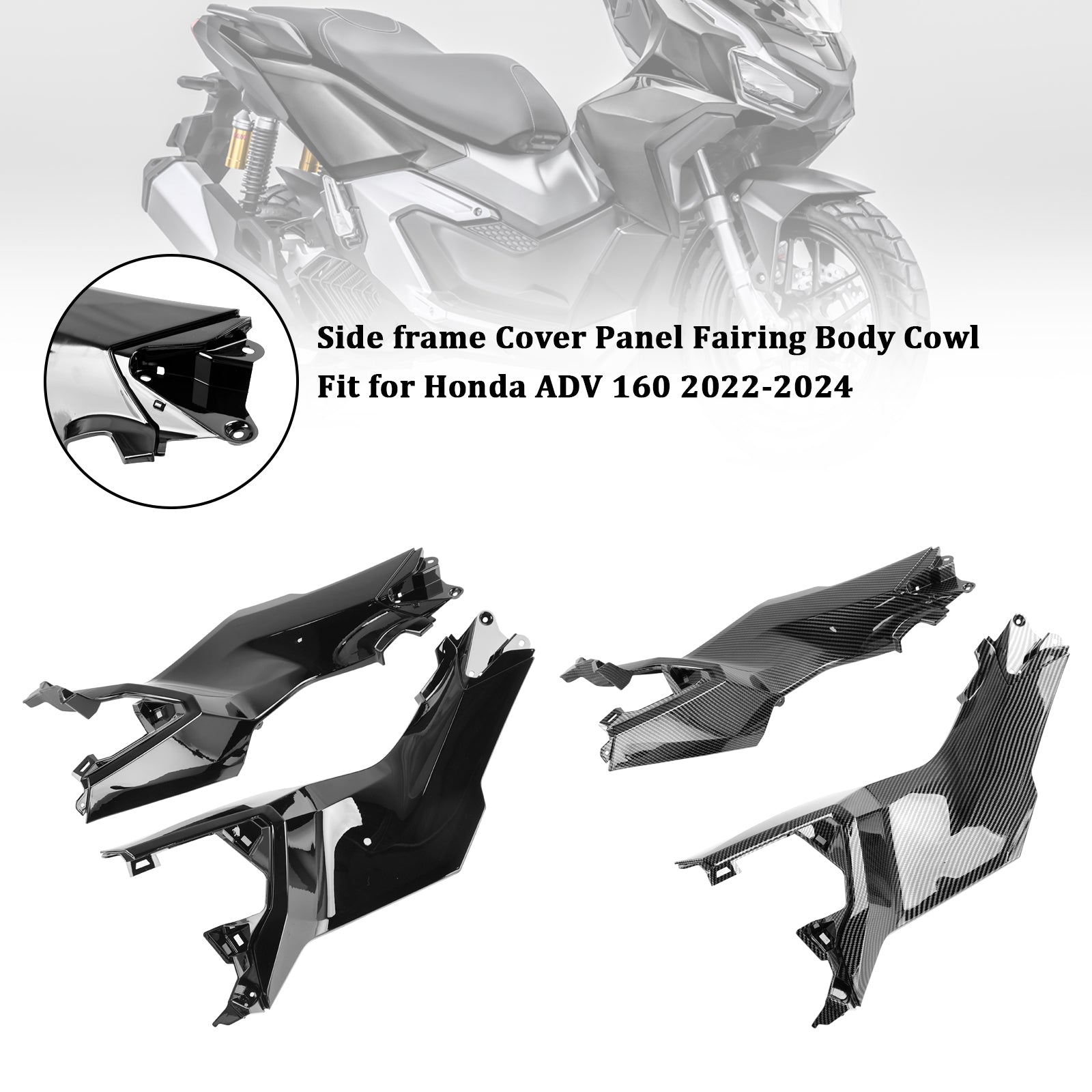 23-24 Honda ADV 160 Side Frame Cover Panel Fairing Body Cowl