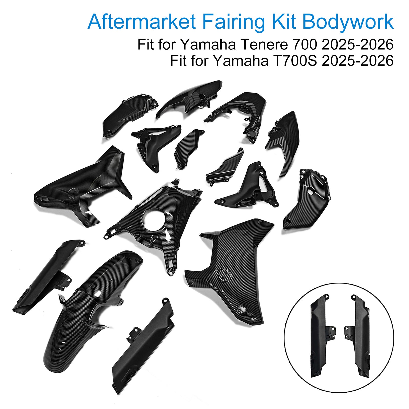 Amotopart 2025-2026 Yamaha Tenere 700 T700S Fairing Kit Collection