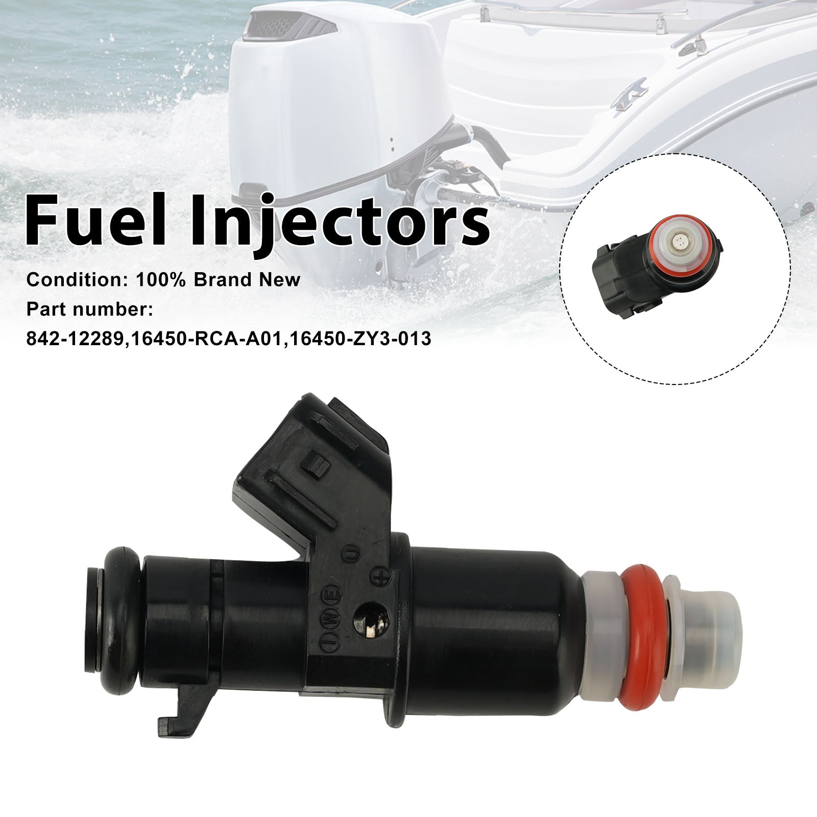 Injecteurs de carburant hors-bord Honda 842-12289 16450-RCA-A01 16450-ZY3-013